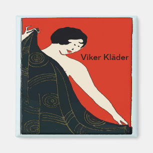Viker kläder, Folding Clothes, verander tekst Magneet