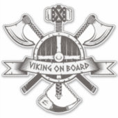 Viking aan boord sticker (Voorkant)