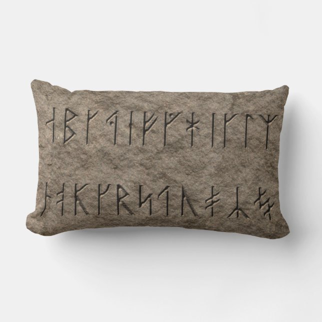 Viking Alphabet Kussen (Voorkant)