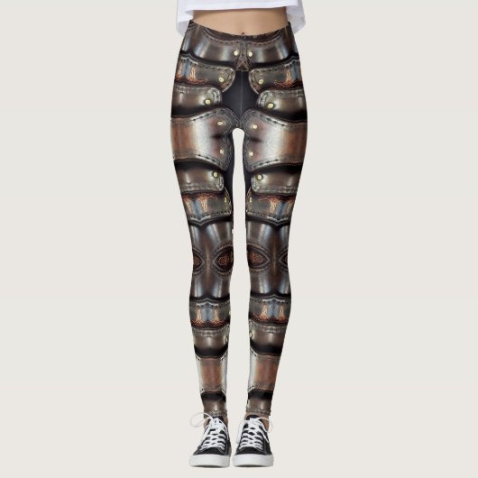Viking Armor Design abstrait Leggings (Devant)