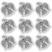 Viking Banner Raven Symbol Sticker (Voorkant)