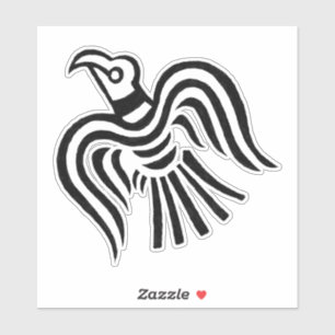 Viking Banner Raven Symbol Sticker