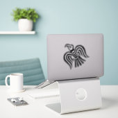Viking Banner Raven Symbol Sticker (Laptop op bureau)