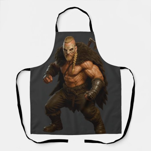 Viking Barbarian Hero Apron Schort (Voorkant)