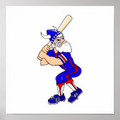Viking Baseball Player Poster (Voorkant)