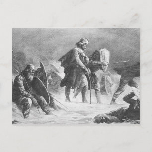 Viking Battle door Knud Bergslien Briefkaart