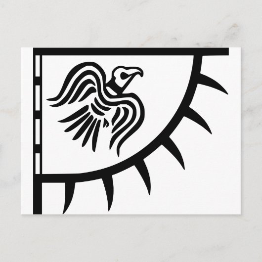 Viking Black Raven Banner Briefkaart (Voorkant)