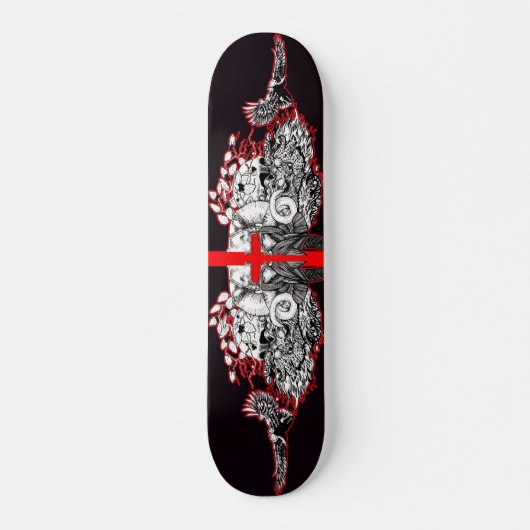 Viking Blood Cross Skateboard (Voorkant)