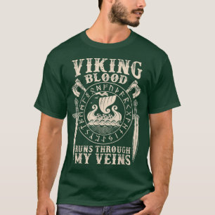 Viking Blood loopt door mijn vaten Viking Ship Vin T-shirt