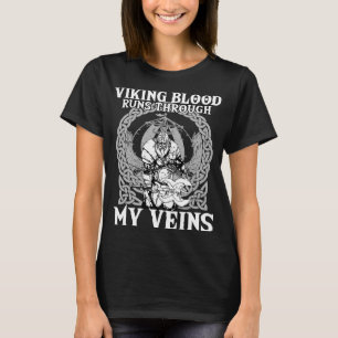 Viking Blood loopt door mijn zegen in Valhalla Vik T-shirt