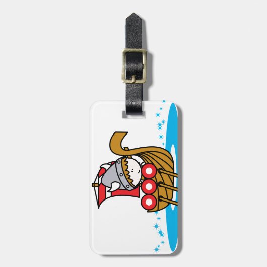 Viking Boy Bagagelabel (Voorkant verticaal)