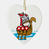 Viking Boy Keramisch Ornament (Rechts)