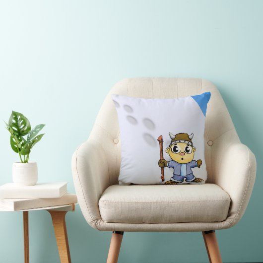 Viking Boy Pillow Kussen (Stoel)