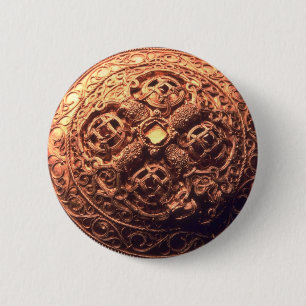 Viking brooch jewel voor rijke mensen ronde button 5,7 cm