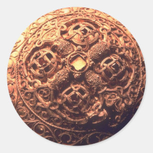 Viking brooch jewel voor rijke mensen ronde sticker