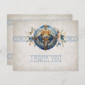 Viking Bruiloft Bedankkaart (Voorkant / Achterkant)