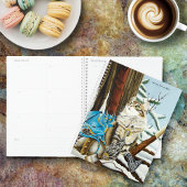 Viking Cat Blue Dragon