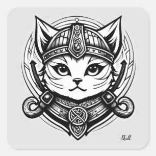 Viking Cat Stickers