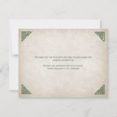 Viking Celtic Gamer Wedding Bedankkaart (Achterkant)