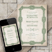 Viking Celtic Gamer Wedding Kaart