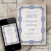 Viking Celtic Gamer Wedding Kaart