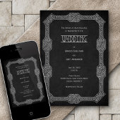 Viking Celtic Gamer Wedding Kaart
