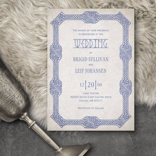 Viking Celtic Gamer Wedding Kaart