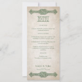Viking Celtic Gamer Wedding Menu (Voorkant)