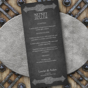Viking Celtic Gamer Wedding Menu