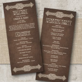 Viking Celtic Gamer Wedding Programme