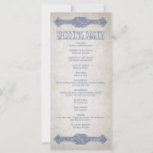 Viking Celtic Gamer Wedding Programme (Dos)