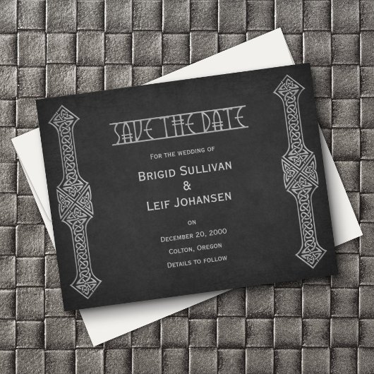 Viking Celtic Gamer Wedding Save The Date