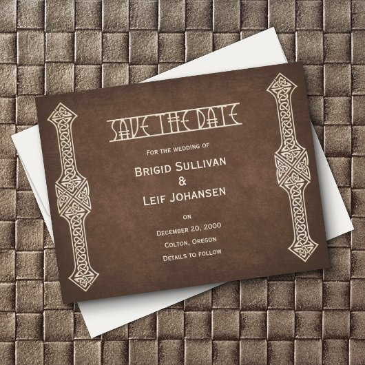 Viking Celtic Gamer Wedding Save The Date