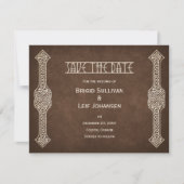 Viking Celtic Gamer Wedding Save The Date (Voorkant)