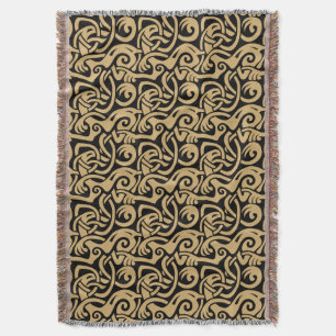 Viking Celtic Intertwining Animal Pattern Deken