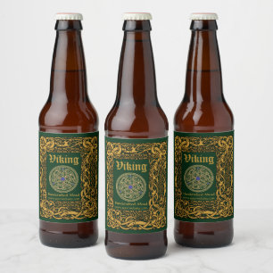  Viking Celtic Knots Bier Etiket