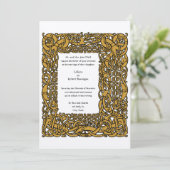  Viking Celtic Knots Border Wedding Kaart (Staand voorkant)