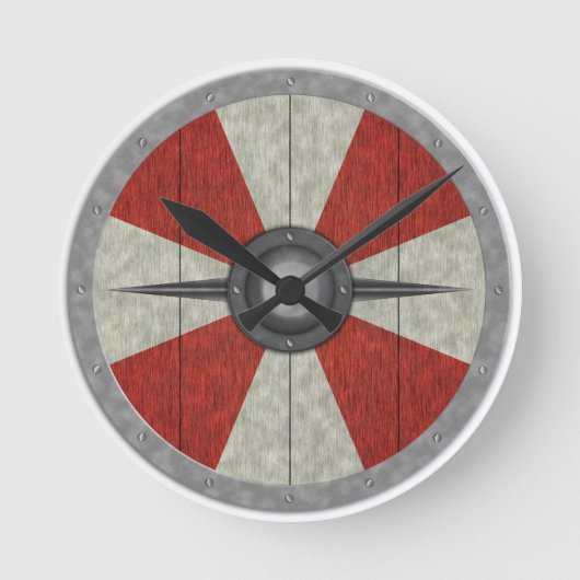 Viking Circle Shield Ronde Klok (Voorkant)