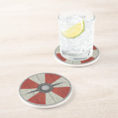 Viking Circle Shield Zandsteen Onderzetter (Zijkant)