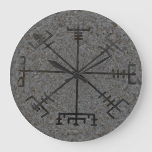 Viking Compass Wall Clock Grote Klok