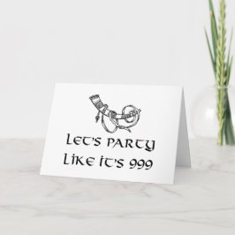 Viking Drink Hoorn Birthday Kaart