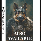 Viking Duitse Herder Hond Warrior BS1 Decoupage Tissuepapier