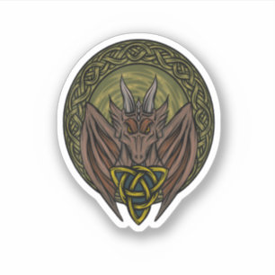 Viking Dungeon Norwegian Dragon Lover Celtic Drago Sticker