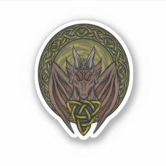 Viking Dungeon Norwegian Dragon Lover Celtic Drago Sticker