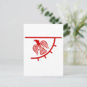 Viking Eagle Banner Briefkaart (Staand voorkant)