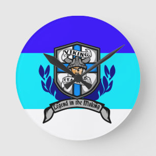 Viking Fearless - Wandklok Ronde Klok