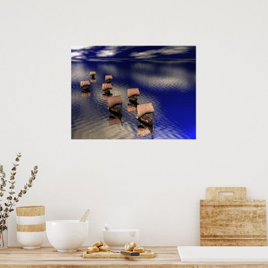 Viking Fleet Poster (Keuken)