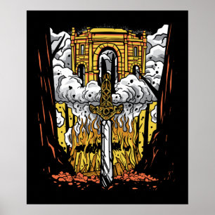 Viking Funeral Poster