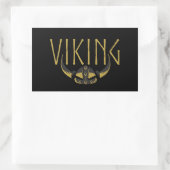 Viking Gehoornde Helm Stickers (Tas)