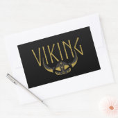 Viking Gehoornde Helm Stickers (Envelop)